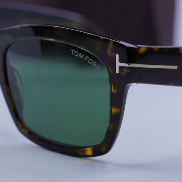 Tom Ford Nico 02 FT1062 52N Square Sunglasses - Havana/Green - Picture 4 of 9